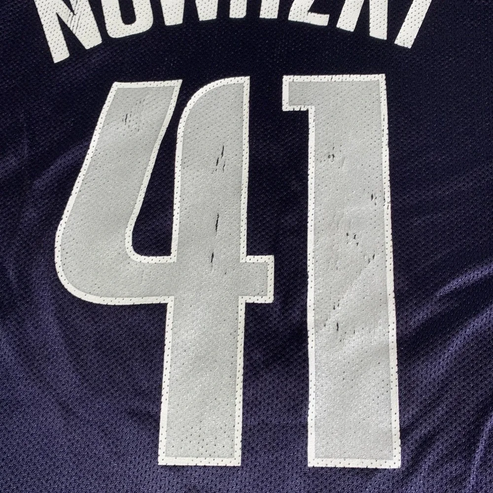 VTG Dallas Mavericks Jersey Mens XL Blue NBA Basketball Dirk Nowitzki #41 Adidas